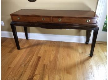 Beautiful Console / Sofa Table By J H HARVEY - Very High Quality In Great Condition With Two Drawers