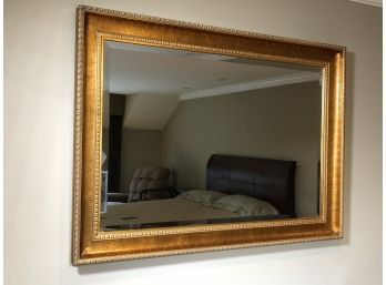 Lovely Large Gold Framed Mirror With Beveled Glass - Excellent Condition - Bought At Lillian August For $975