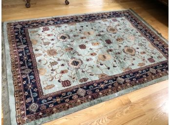 Very Nice Rug Decorative Rug By Antique Treasures - Pattern Called Istanbul Jade - Acrylic Easy To Clean