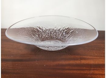 Very Elegant Vintage ORREFORS Crystal Bowl - Freeform Design - Very Good Condition - Made In Sweden