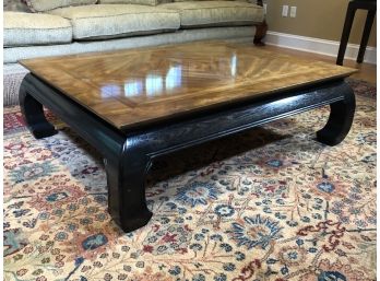 Amazing Asian Style Cocktail / Coffee Table By DREXEL HERITAGE - Low & Sleek - Only 14-1/2' Tall FANTASTIC !