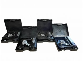 4 Portable Butane Cooktops In Carrying Cases