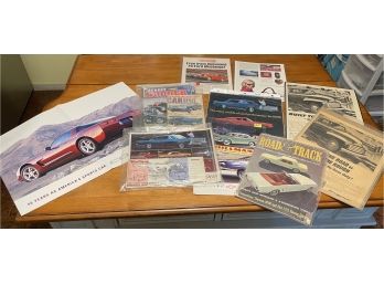 Big Lot Of Car Advertisements And Magazines