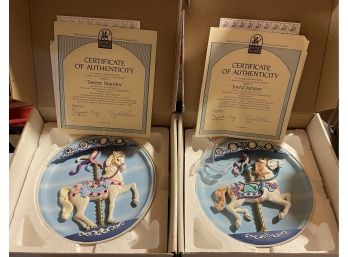 Two Musical Plates In Boxes