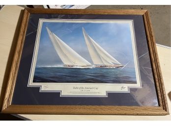 Framed 'yachts Of America's Cup'