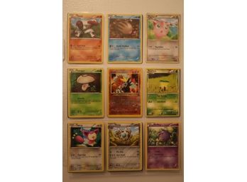 18 Pokemon Cards - Throh, Swinub, Jigglypuff And More