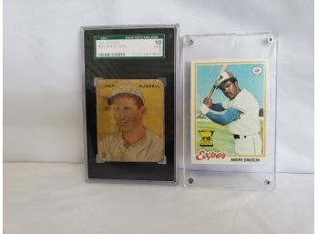 Baseball Cards Sealed In Plastic Cases