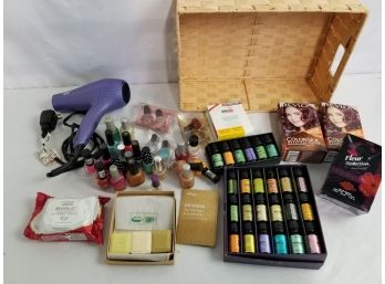 Women's Beauty Supplies W/ Basket