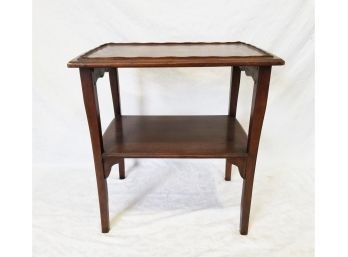 Antique Two Tier Wood Console Table