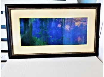 Framed 'On The Pond' Abstract Print