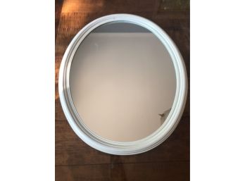 Oval Classic Mirror With Wood Frame