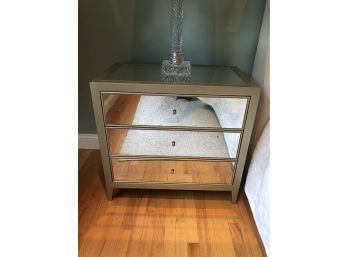 Pair Of Made Goods Mirror Side Tables