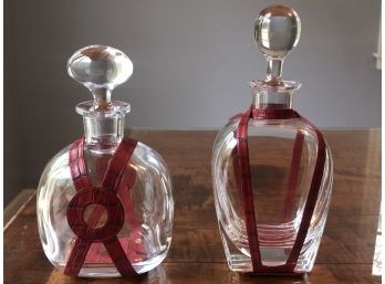 Pair Of Crystal Decanters