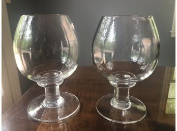 Pair Of Simon Pearce Votives