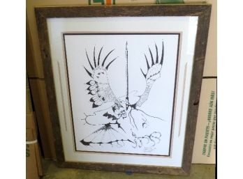 Oglata Lakota Print -'Spirit Messenger' By Cory Yellow Boy, Ogala Sioux,  Signed & Numbered 50/500