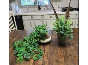 Table Top Shelf Size Silk Plants