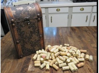 Small Chest With Wine Corks