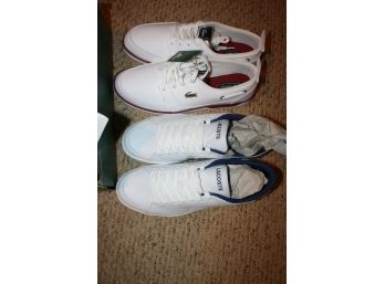 Two Pairs Of Mens Lacoste Sneakers - New In Box