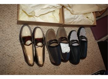 Three Pairs Of Bass Shoes - New In Box
