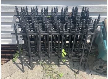 Group Of 12 Metal Fence Panels