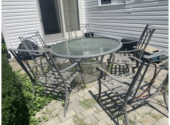 Patio Table And Five Chairs