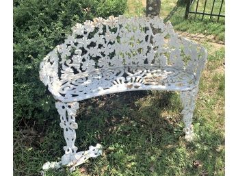 Vintage Cast Iron Bench