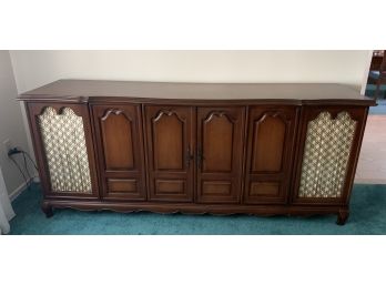 Vintage Stereo Credenza Cabinet