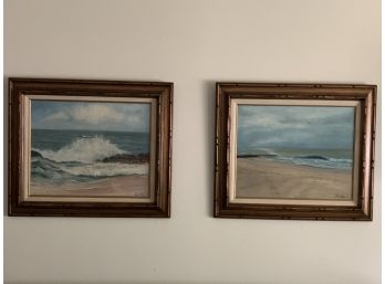 Pair Seascapes Signed Joan Ryan