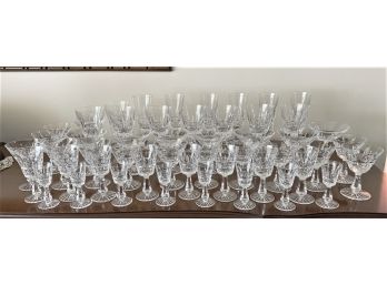 Extensive Waterford Crystal Stemware Service - Partial Service For Eight  - 51 Pieces