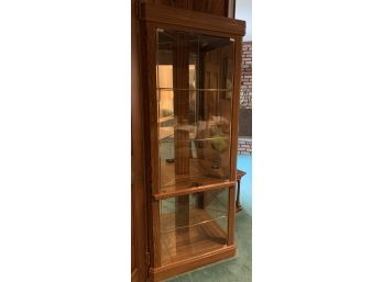 Contemporary Corner Curio Cabinet