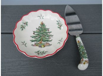 Spode Candy Dish And Cake Server