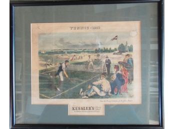 Kessler's Whiskey Advertisement Framed Print - Tennis