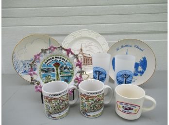Commemorative Plates, Glasses And Mugs
