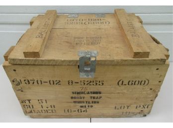 Wood Fireworks Crate Box With Rope Handles