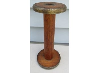 Antique Wood And Metal Spool - Vermont