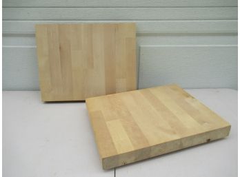 Pair Locally Made Birch Cutting Boards - NEW