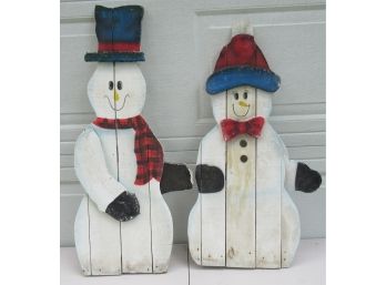 Cute Pair Of Snowmen