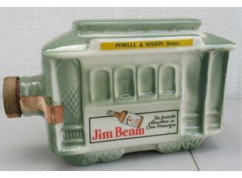 Jim Beam Trolley Car Bottle - 1968