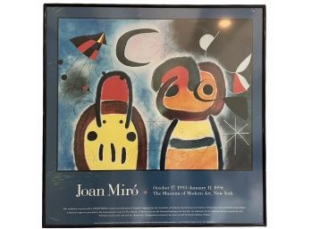 1994 Miro Exhibit Poster From The Museum Of Modern Art 24' X 24'