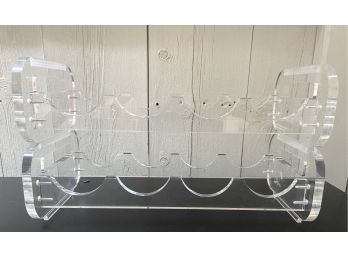 Vintage Lucite Wine Rack