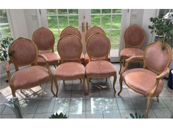 Eight Vintage John Stuart Dining Chairs