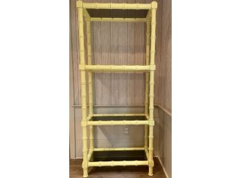 MCM Faux Bamboo Etagere