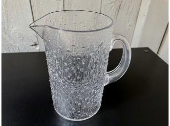 Vintage IITALA Of Finland 'Ultima Thule' Crystal Pitcher