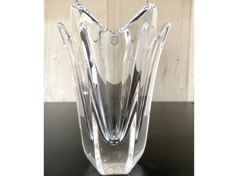 Vintage Orrefors Crystal Vase-  Sweden (A)