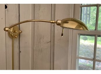 Holtkoetter German Polished Brass Swivel Wall Lamp