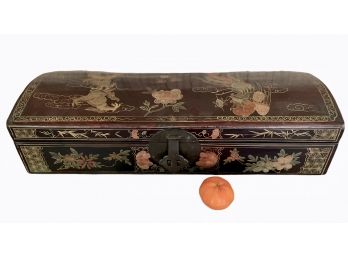 Antique Long Chinese Box With Dragons  25' X 8.5' X 6.5'