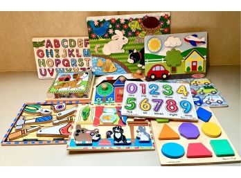 Children's Wooden Puzzle Lot