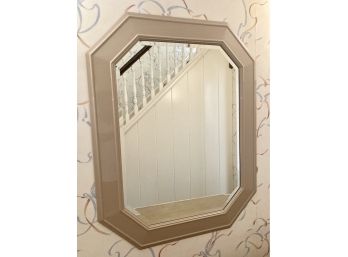 Vintage Keller Williams Painted Bevelled Edge Wall Mirror 48' X 38'