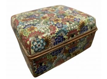 Antique Cloissone Cigarette / Trinket Box