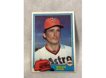 1981 Topps Nolan Ryan Card